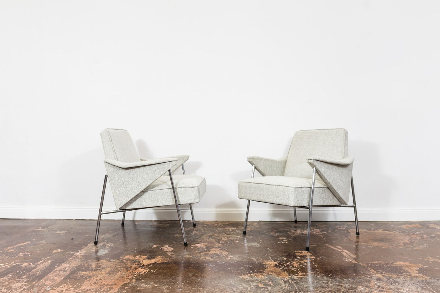 Pair of "Bat" armchairs by "Wchód", Europe, 1960's