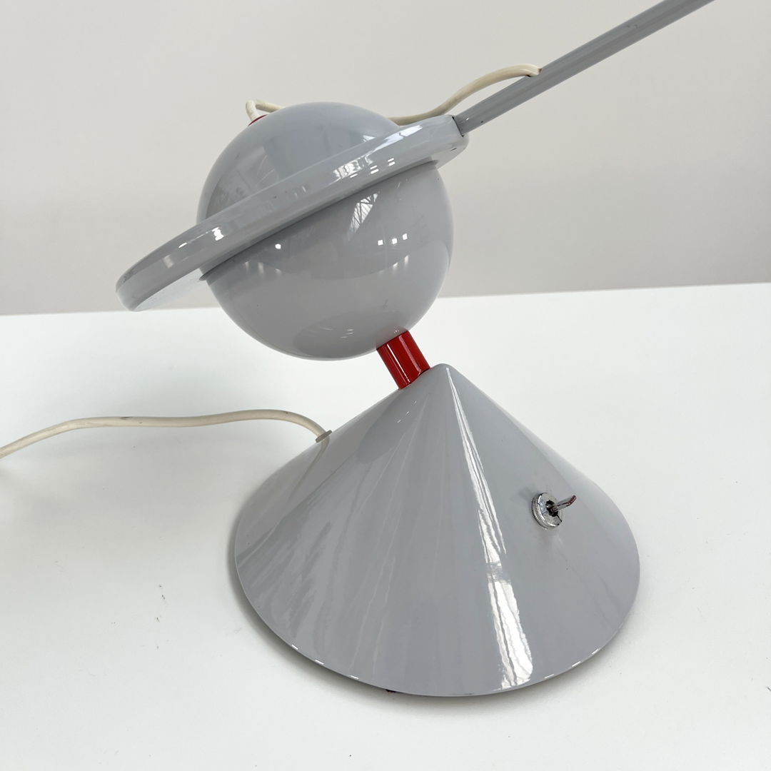 Postmodern Desk Lamp with Counterweight, 1980s