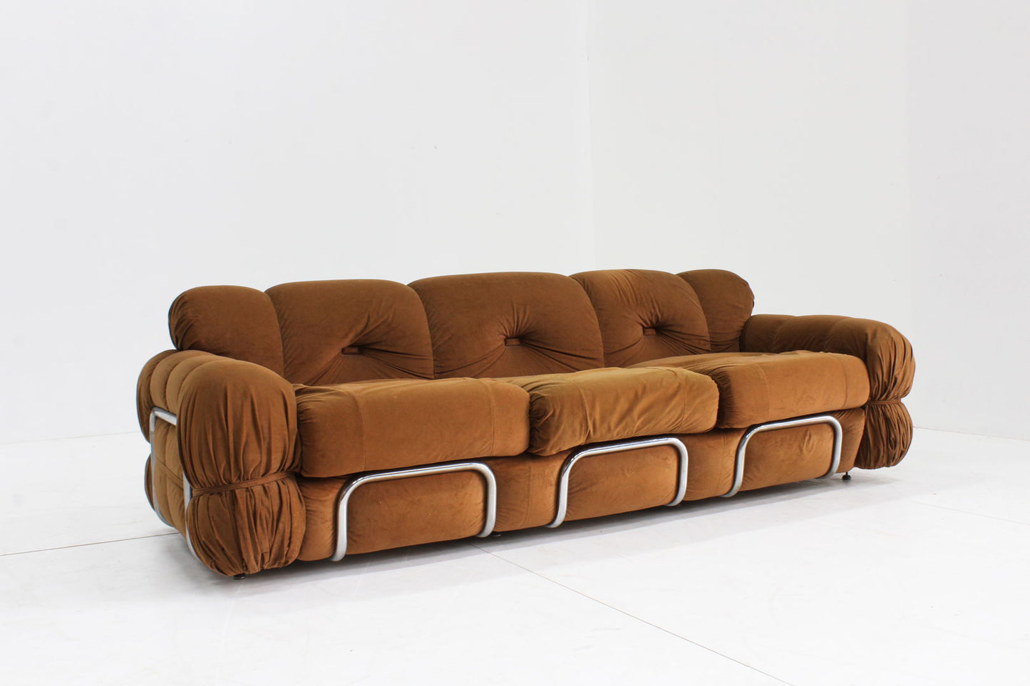 Vintage Italian 3 seater sofa 1970s