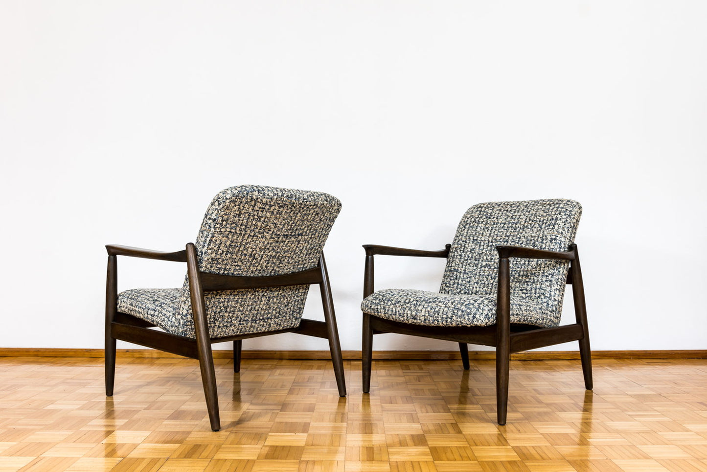 Pair Of Mid Century Armchairs By Edmund Homa, Europe, 1960's