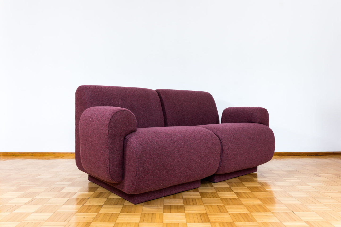 Purple Modular two-seater Sofa by Oelsa, Germany,  1970s