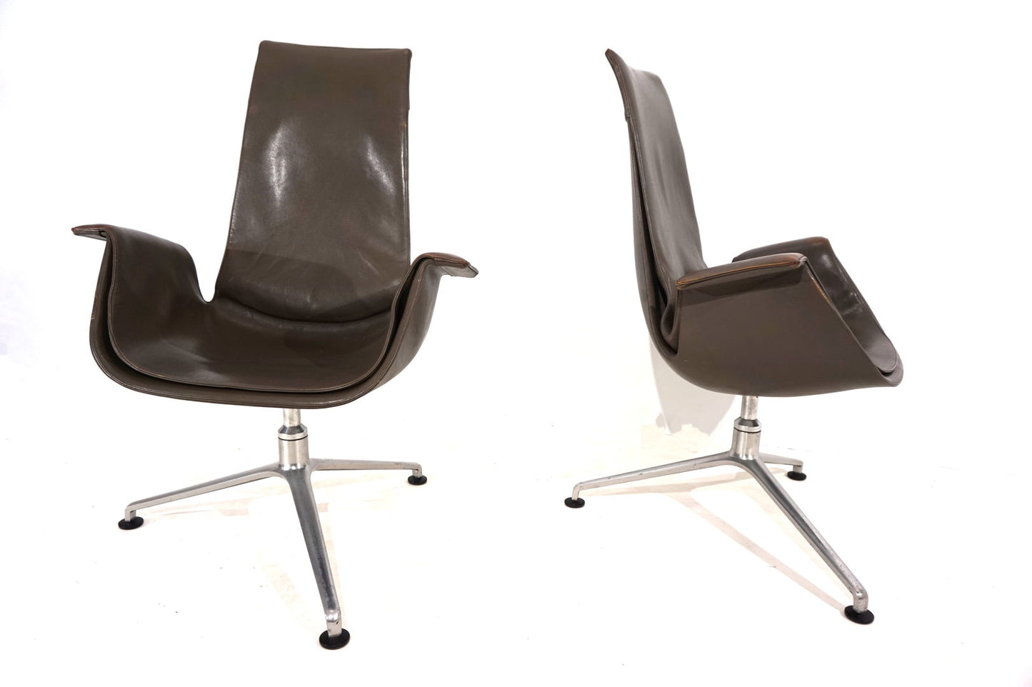 Set of 2 Kill International FK6725 leather chairs by Fabricius & Kastholm