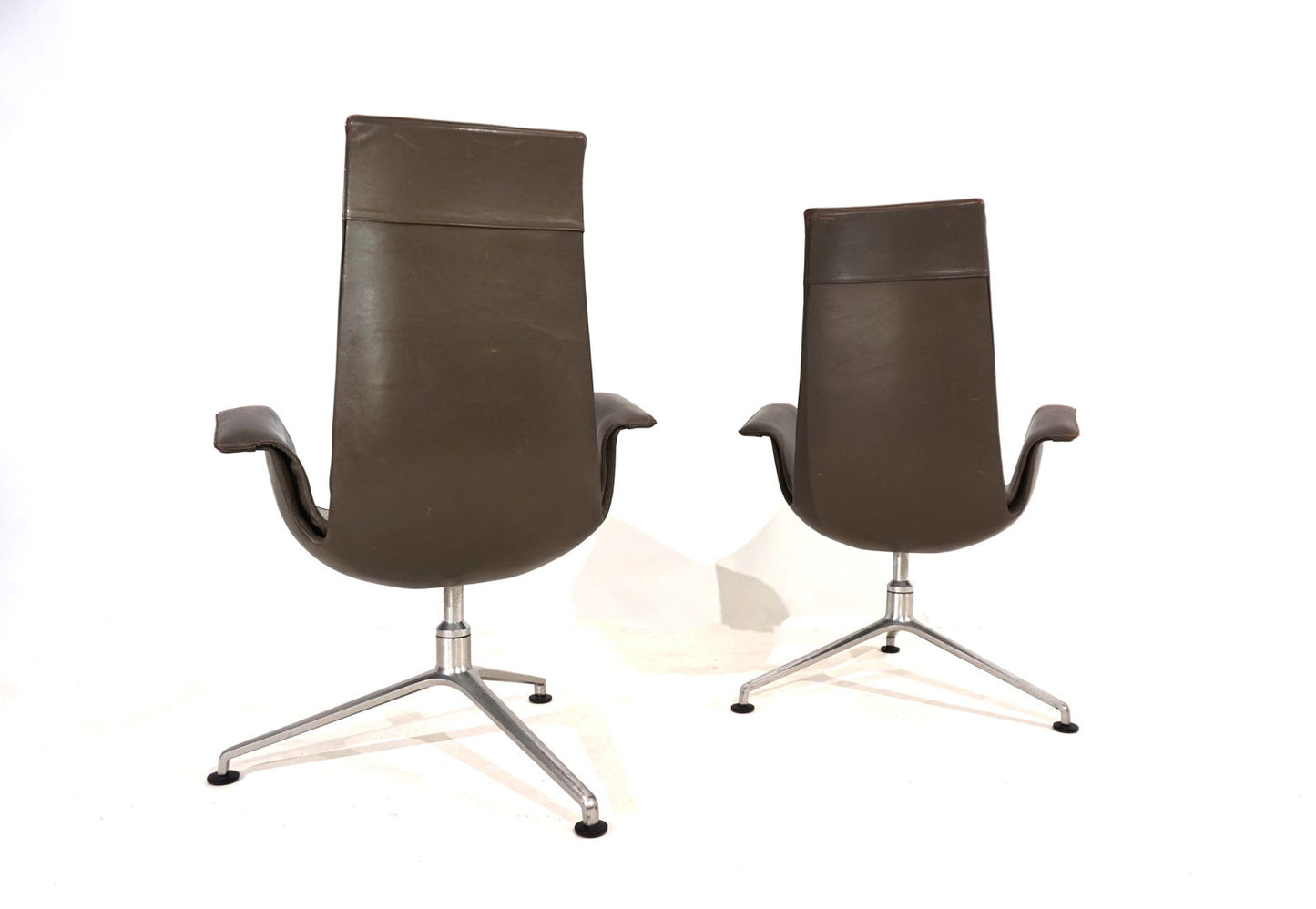 Set of 2 Kill International FK6725 leather chairs by Fabricius & Kastholm