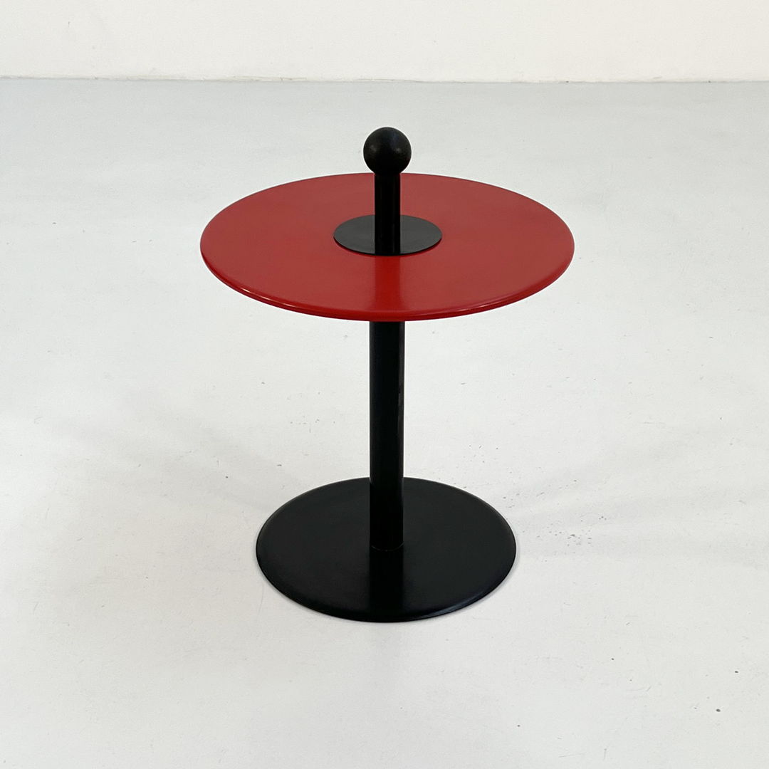 Red Postmodern Side Table from Ikea, 1980s