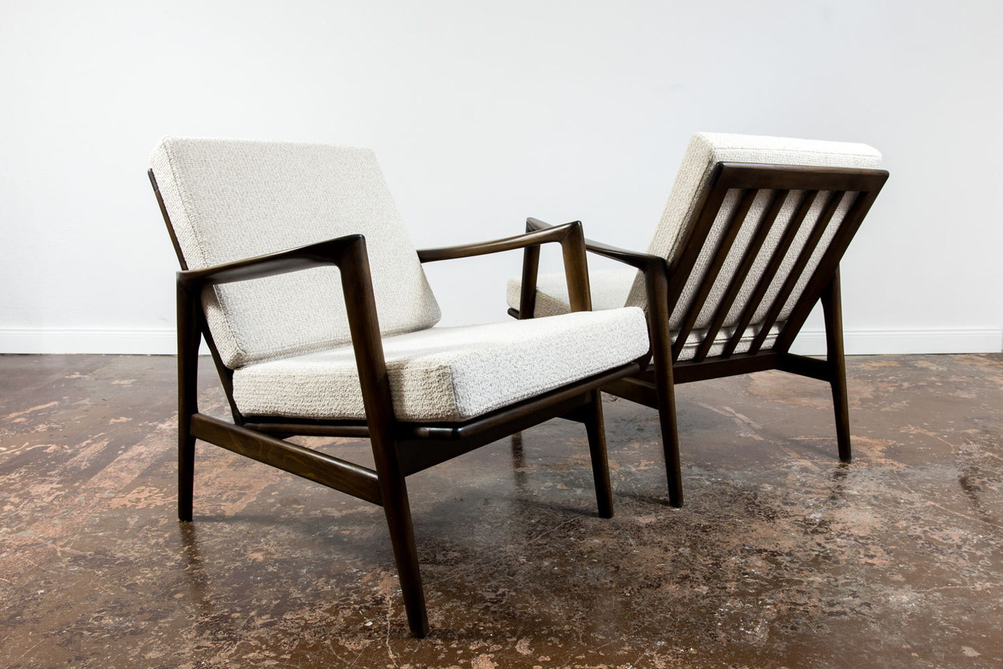 Pair of Mid Century Modern Armchairs " 300-130" Europe, 1960s