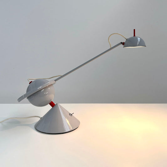 Postmodern Desk Lamp with Counterweight, 1980s