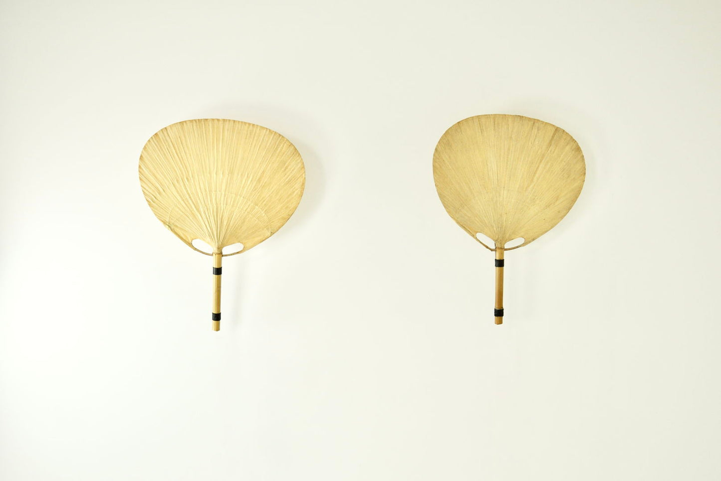 Pair of Wall Lamps "Uchiwa" by Ingo Maurer for M Design, 1970s