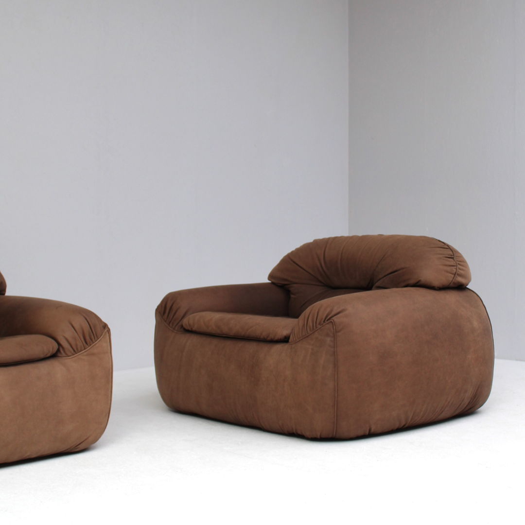 Set of one-seat sofa's by Tre D Mobili