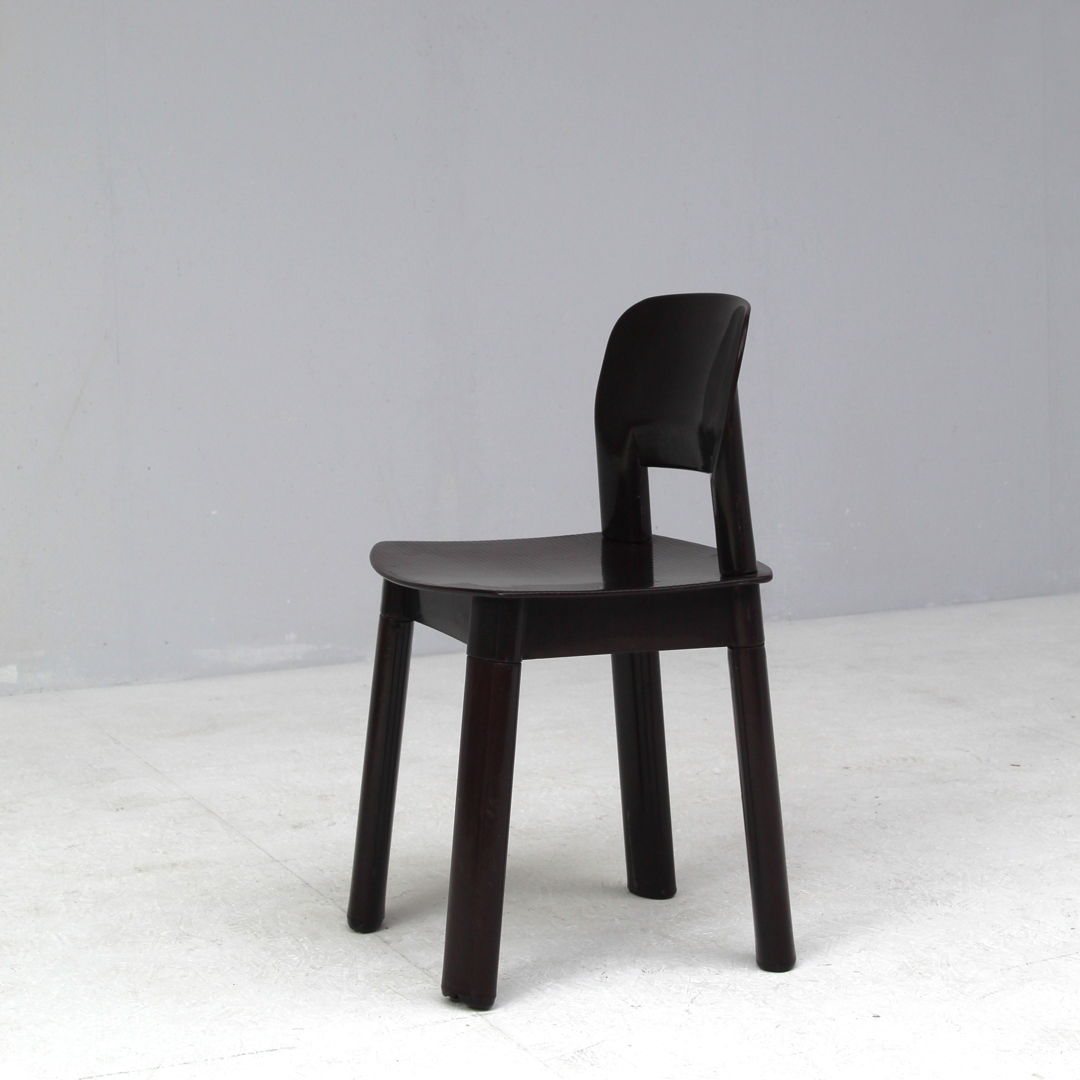 6 Plastic chairs by Olaf Von Bohr, 1975