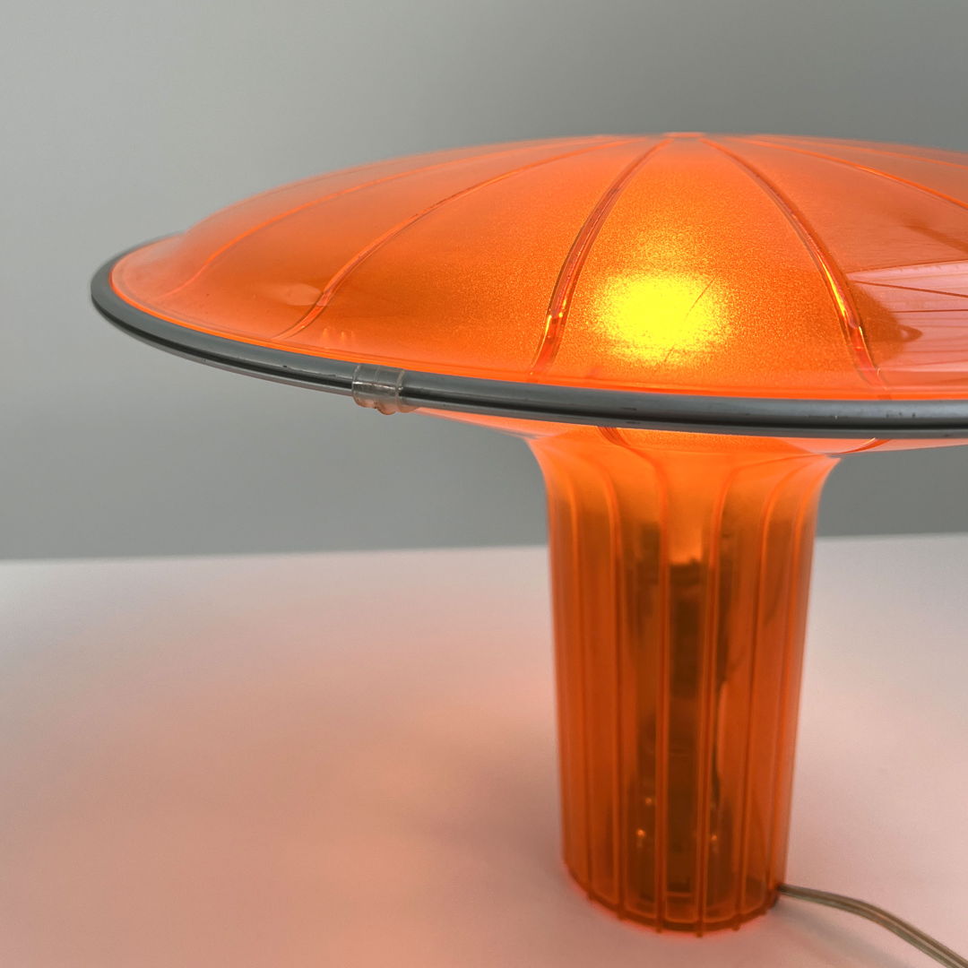 Orange Agaricon D36 Table Lamp by Ross Lovegrove for Luceplan, 2000s