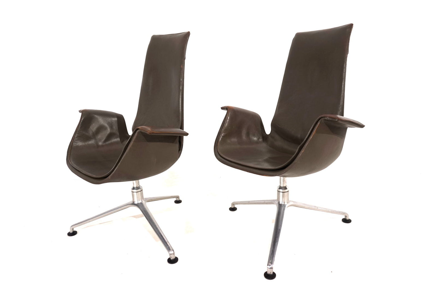 Set of 2 Kill International FK6725 leather chairs by Fabricius & Kastholm