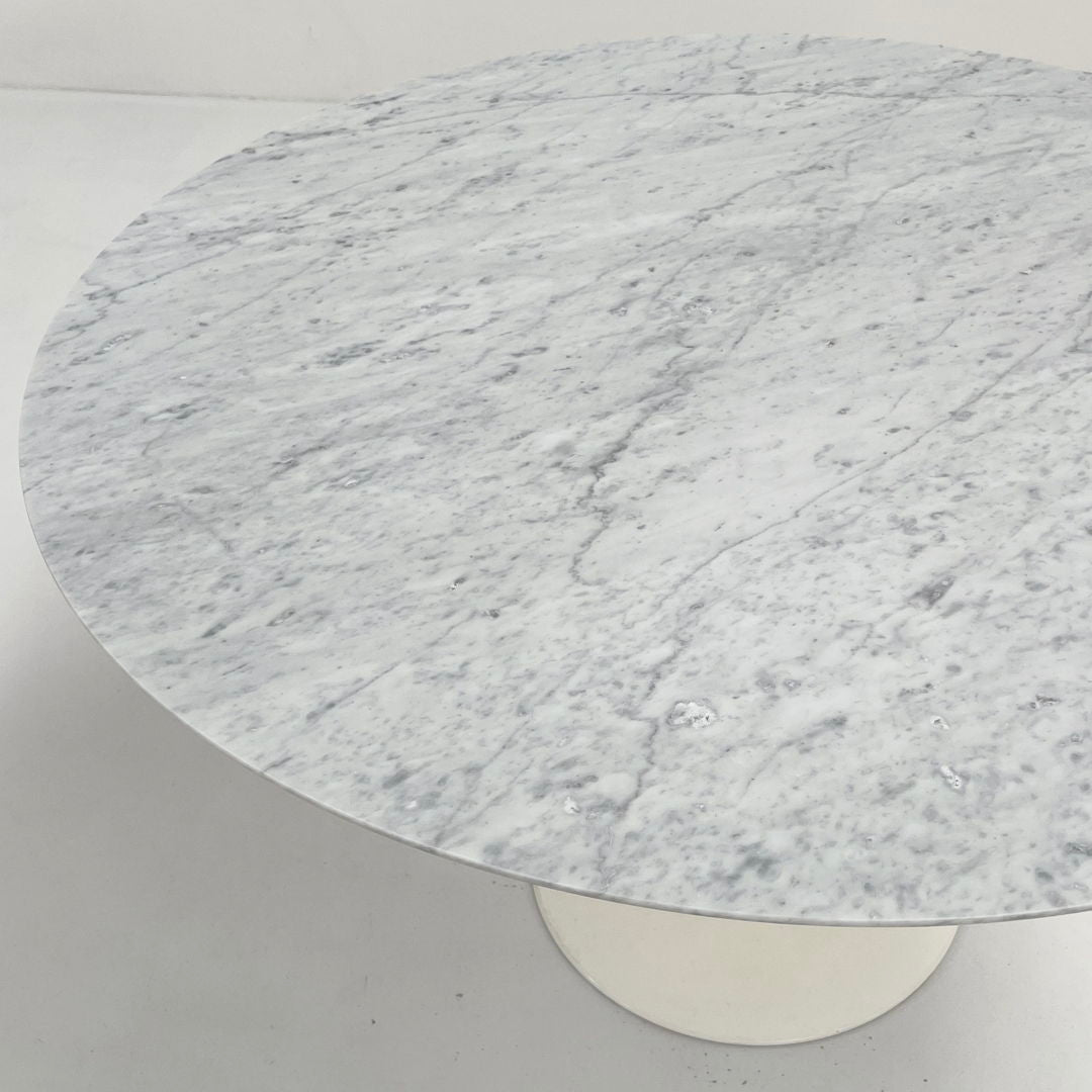 Marble Tulip Dining Table 120 cm by Eero Saarinen for Knoll, 1960s