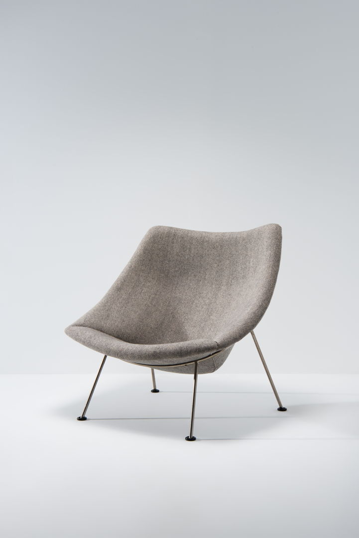 Oyster chair with Ottoman - Pierre Paulin
