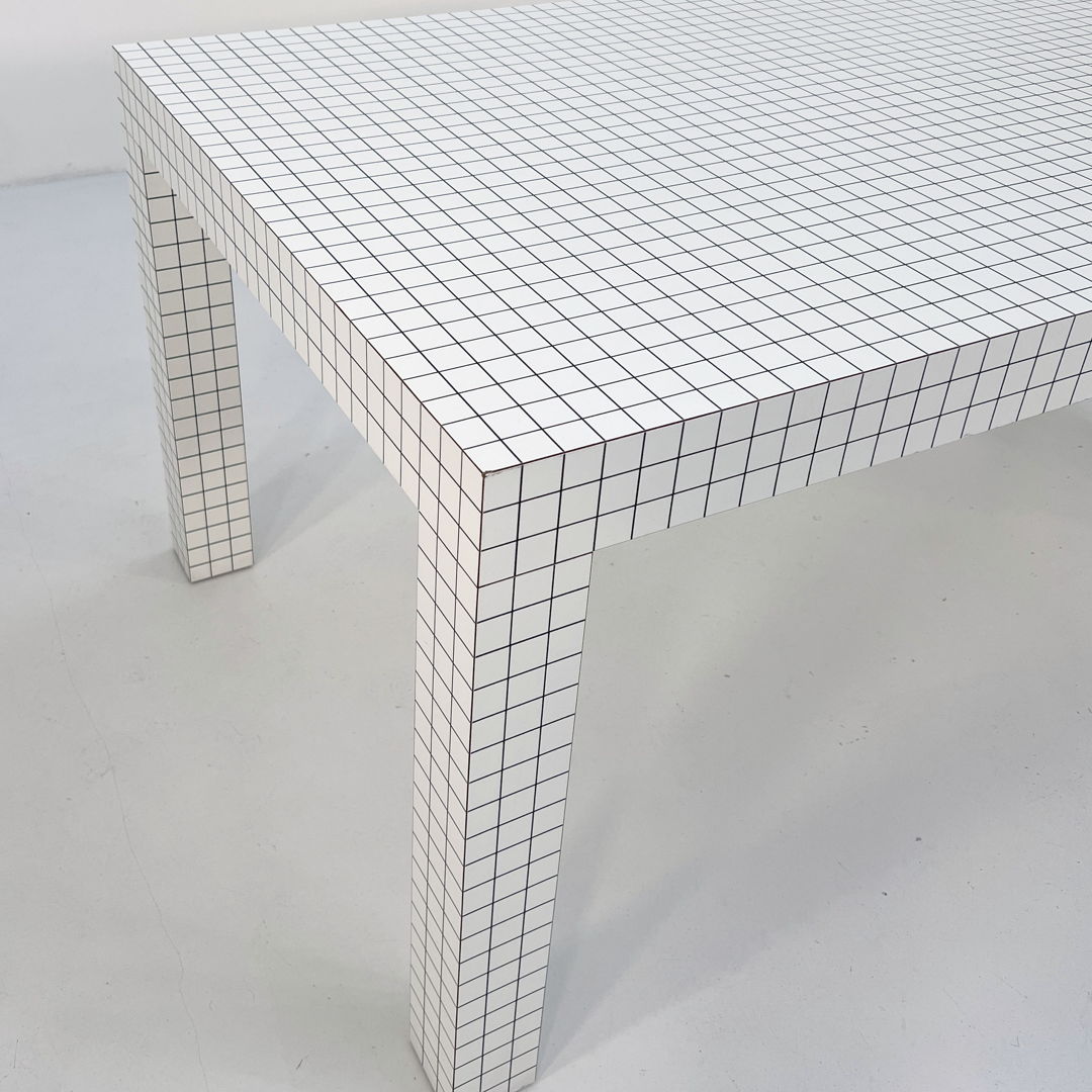 Quaderna Table 180x90cm by Superstudio for Zanotta, 1970s