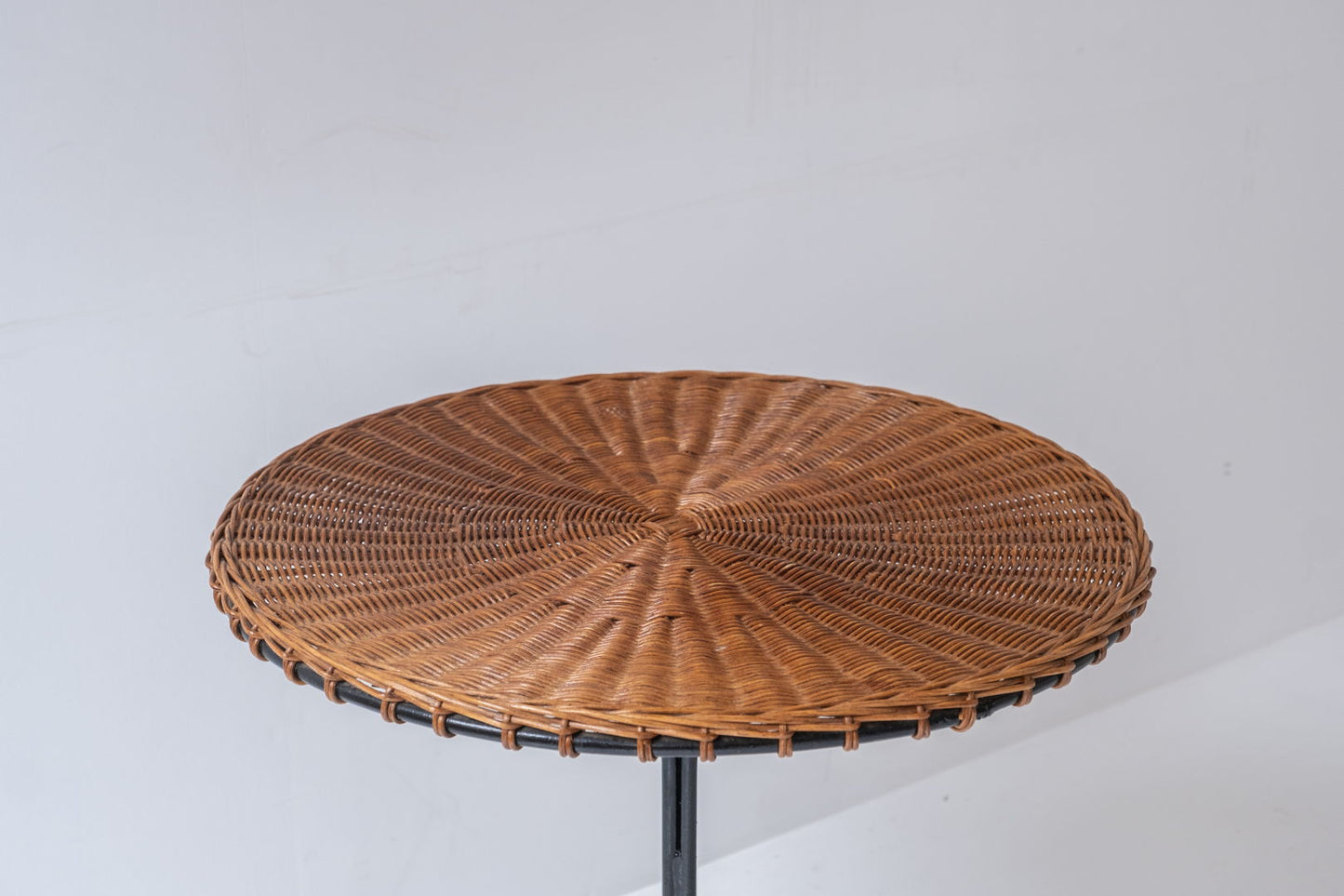 Vintage round side table from France, designed and manufactured during the 1960s.