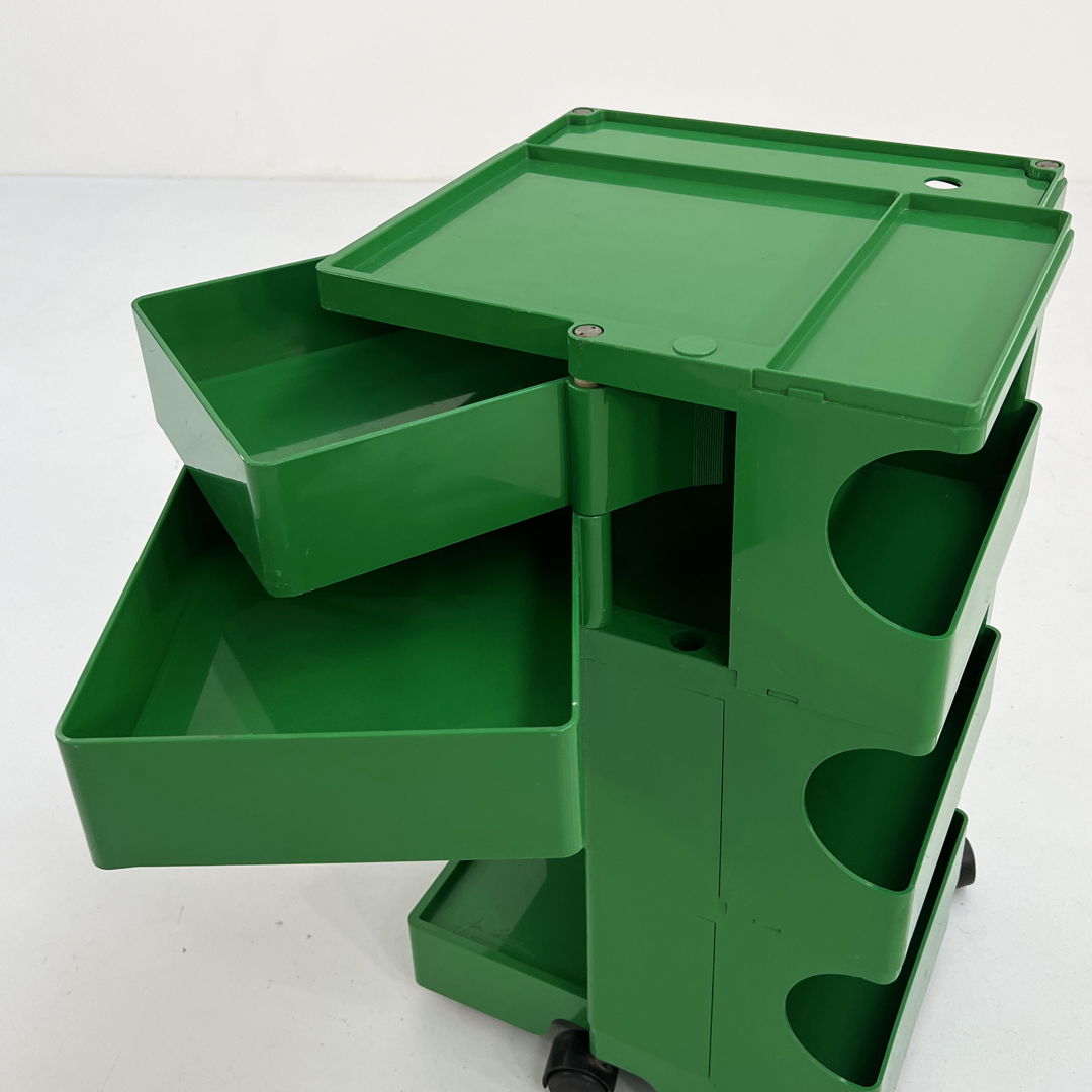 Green Boby Trolley by Joe Colombo for Bieffeplast, 1960s