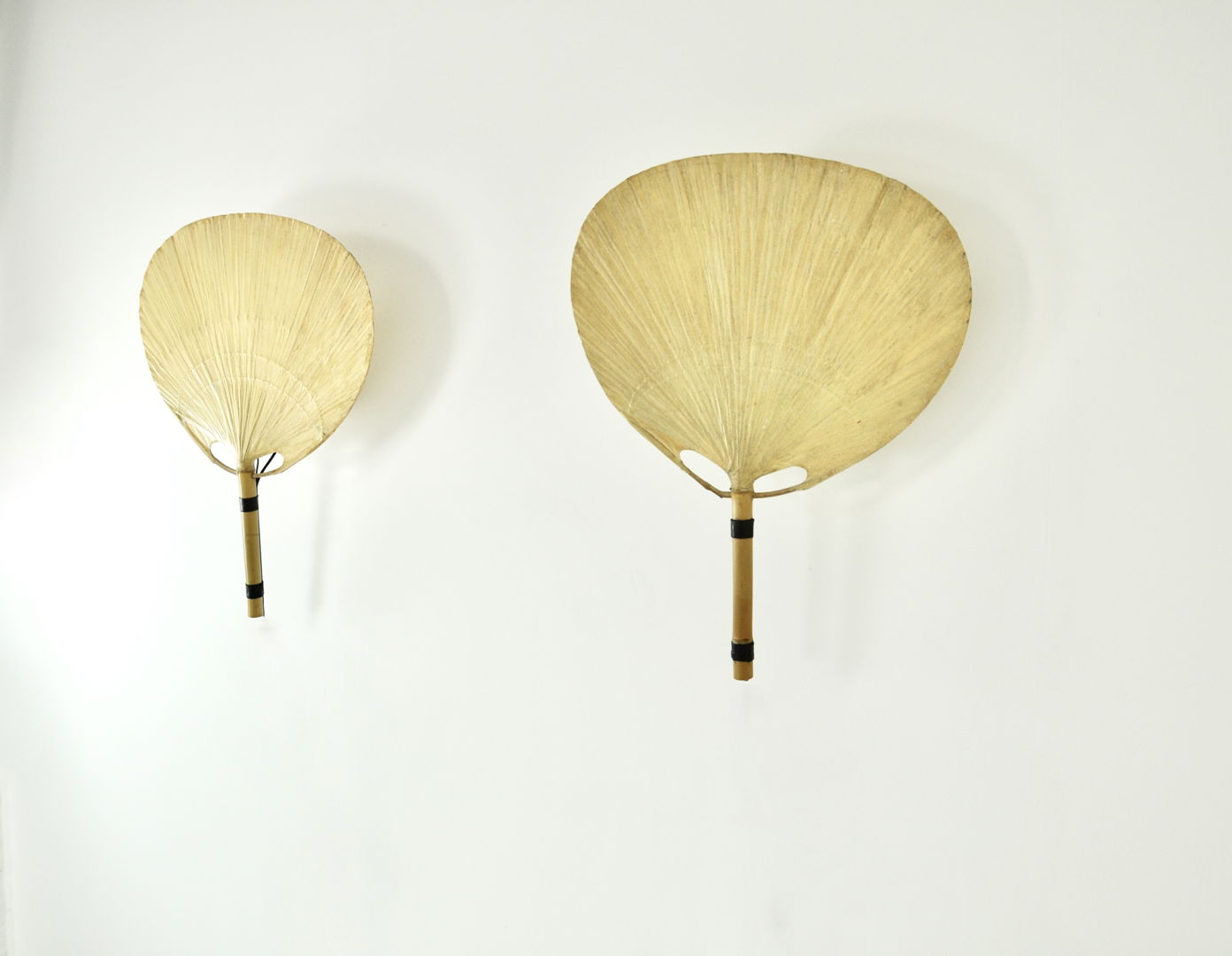 Pair of Wall Lamps "Uchiwa" by Ingo Maurer for M Design, 1970s