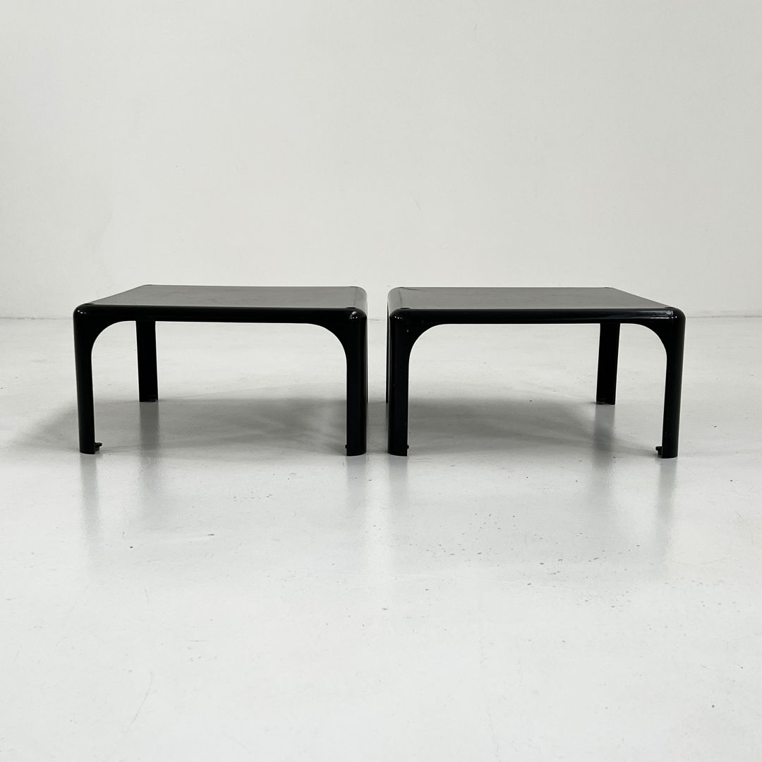 Pair of Black Demetrio 45 by Vico Magistretti for Artemide, 1970s