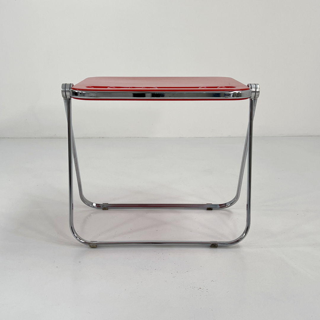 Red Platone Folding Desk by Giancarlo Piretti for Anonima Castelli, 1970s