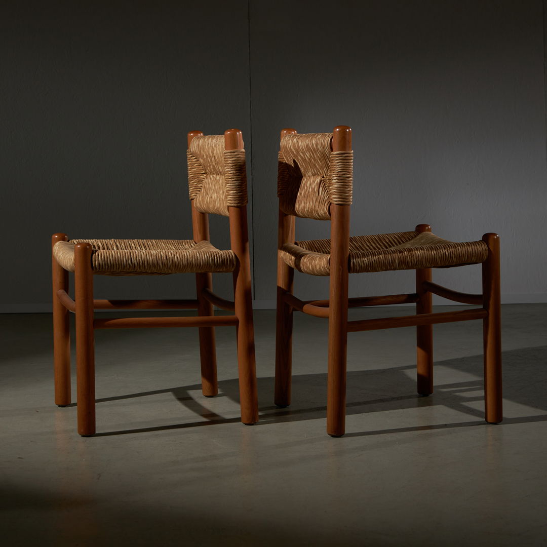 Chair Set in Style of Charlotte Perriand, 1960s