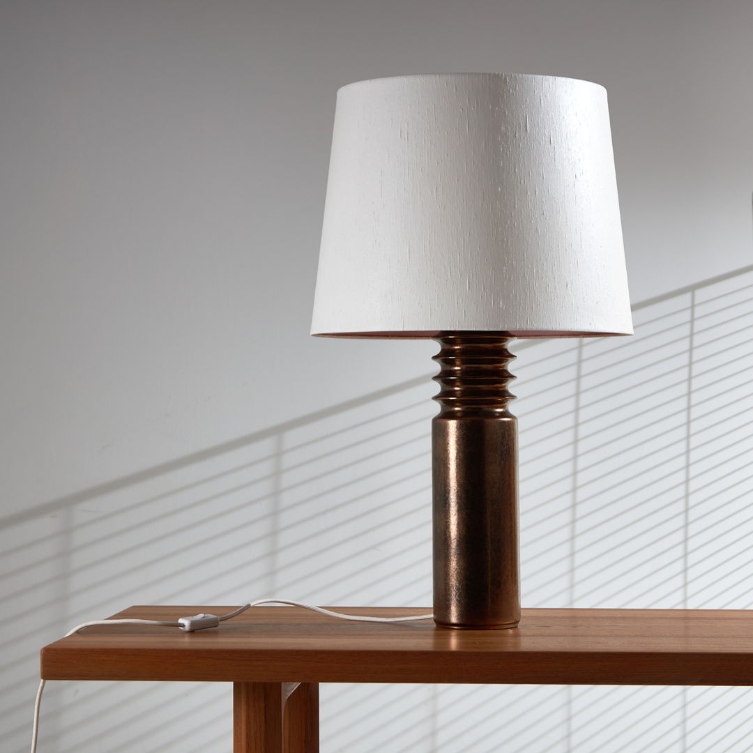 SWEDISH CERAMIC TABLE LAMP BY UNO & ÖSTEN KRISTIANSSON FOR LUXUS