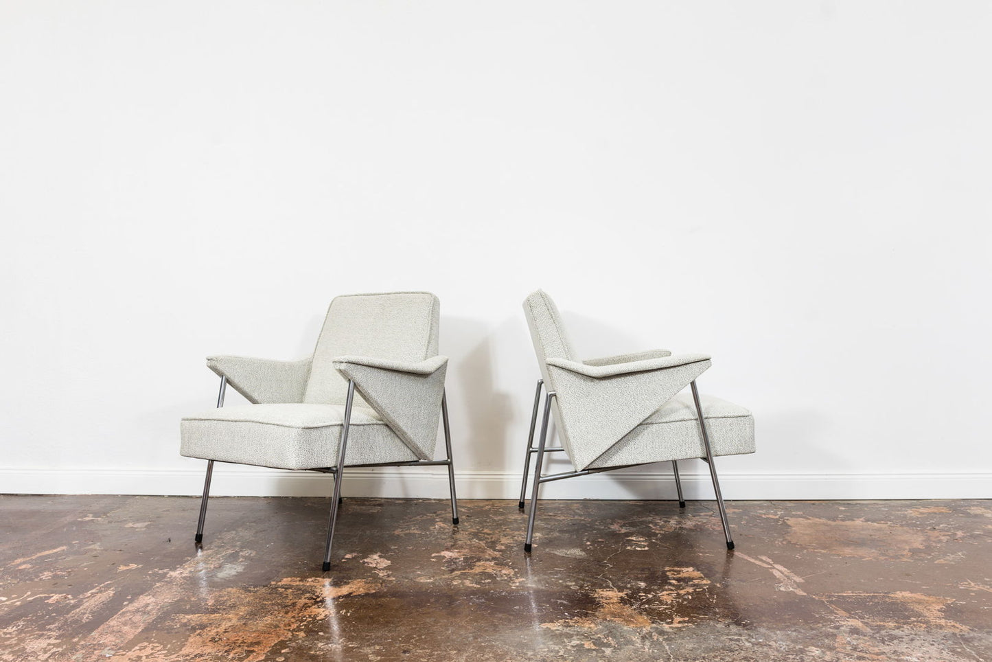 Pair of "Bat" armchairs by "Wchód", Europe, 1960's