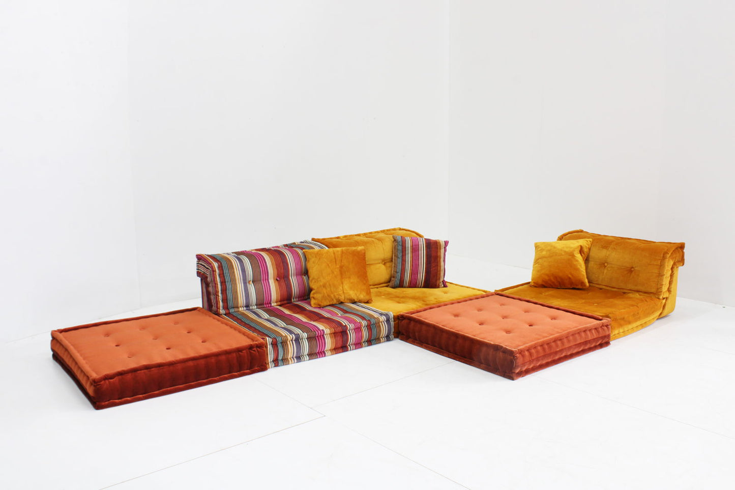 Roche Bobois Mah Jong sofa Missoni design by Hans Hopfer