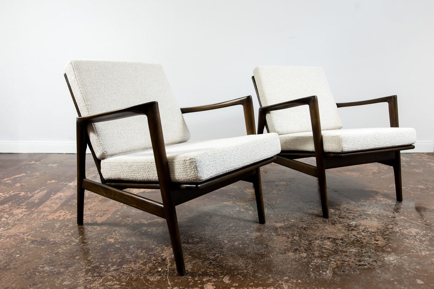 Pair of Mid Century Modern Armchairs " 300-130" Europe, 1960s