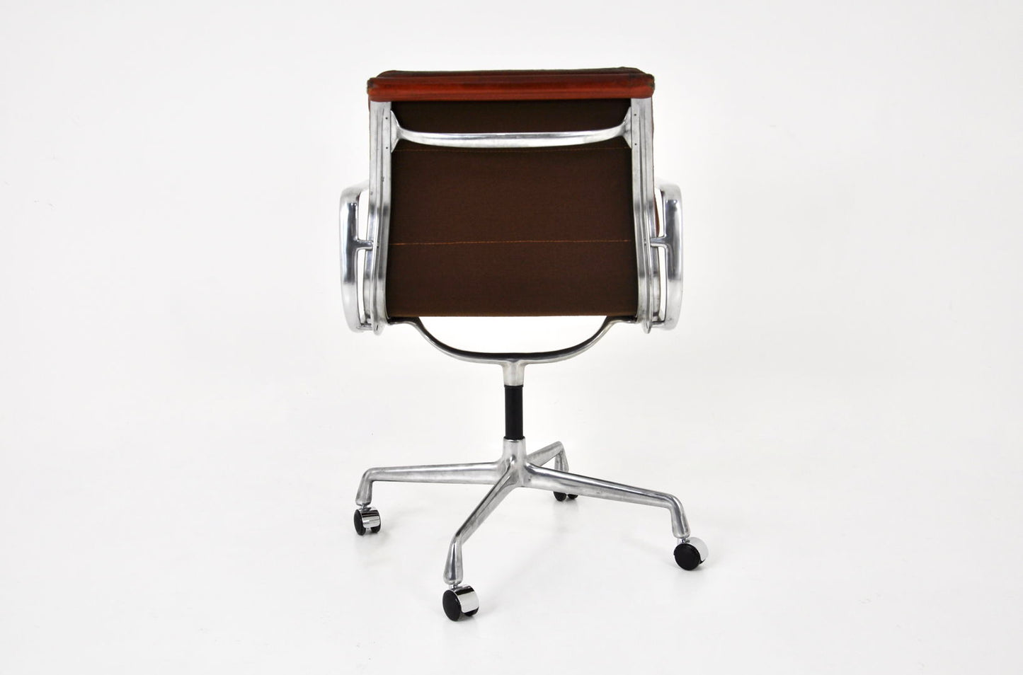 Leather Soft Pad Chair by Charles and Ray Eames for Herman Miller, 1970s