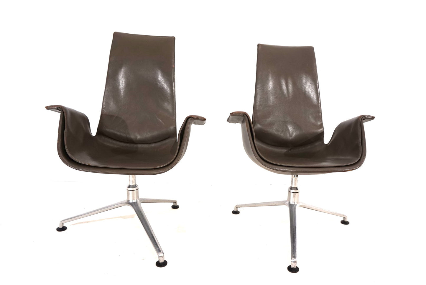 Set of 2 Kill International FK6725 leather chairs by Fabricius & Kastholm