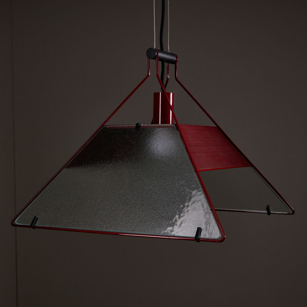 Trapezio Pendant by Alberto Salvati & Ambrogio Tresoldi for Lucy,1980s