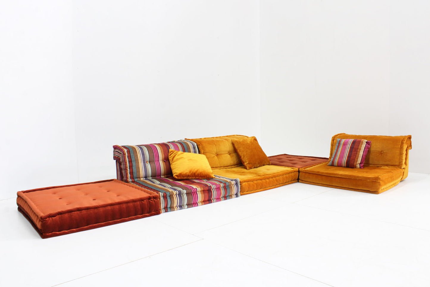 Roche Bobois Mah Jong sofa Missoni design by Hans Hopfer