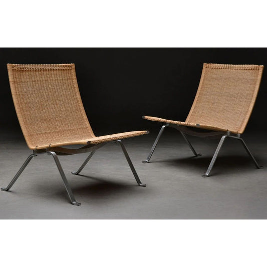 Set PK22 Easy Chairs by Poul Kjaerholm