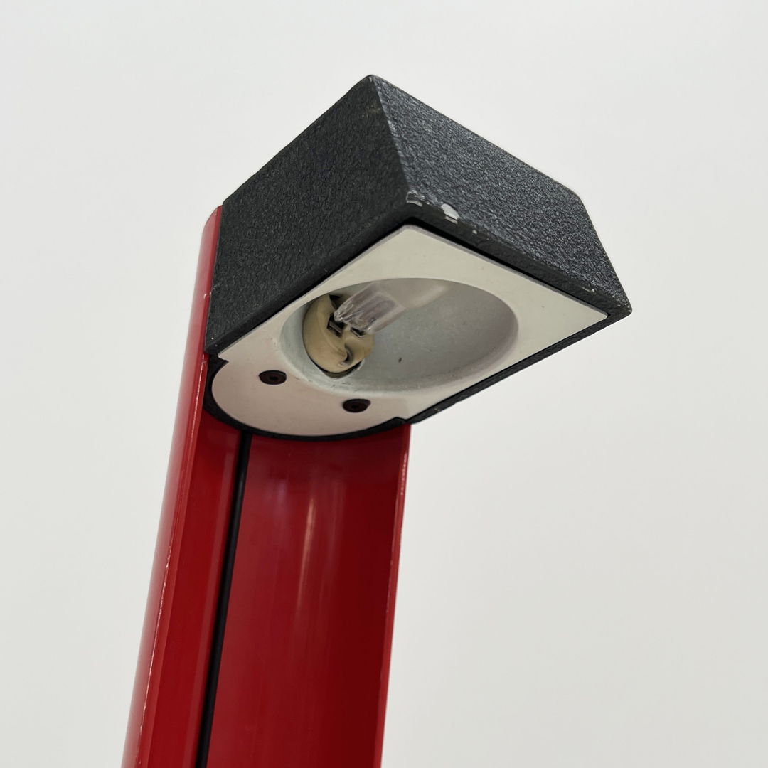 Black & Red Metal Table Lamp from Effetto Luce, 1980s