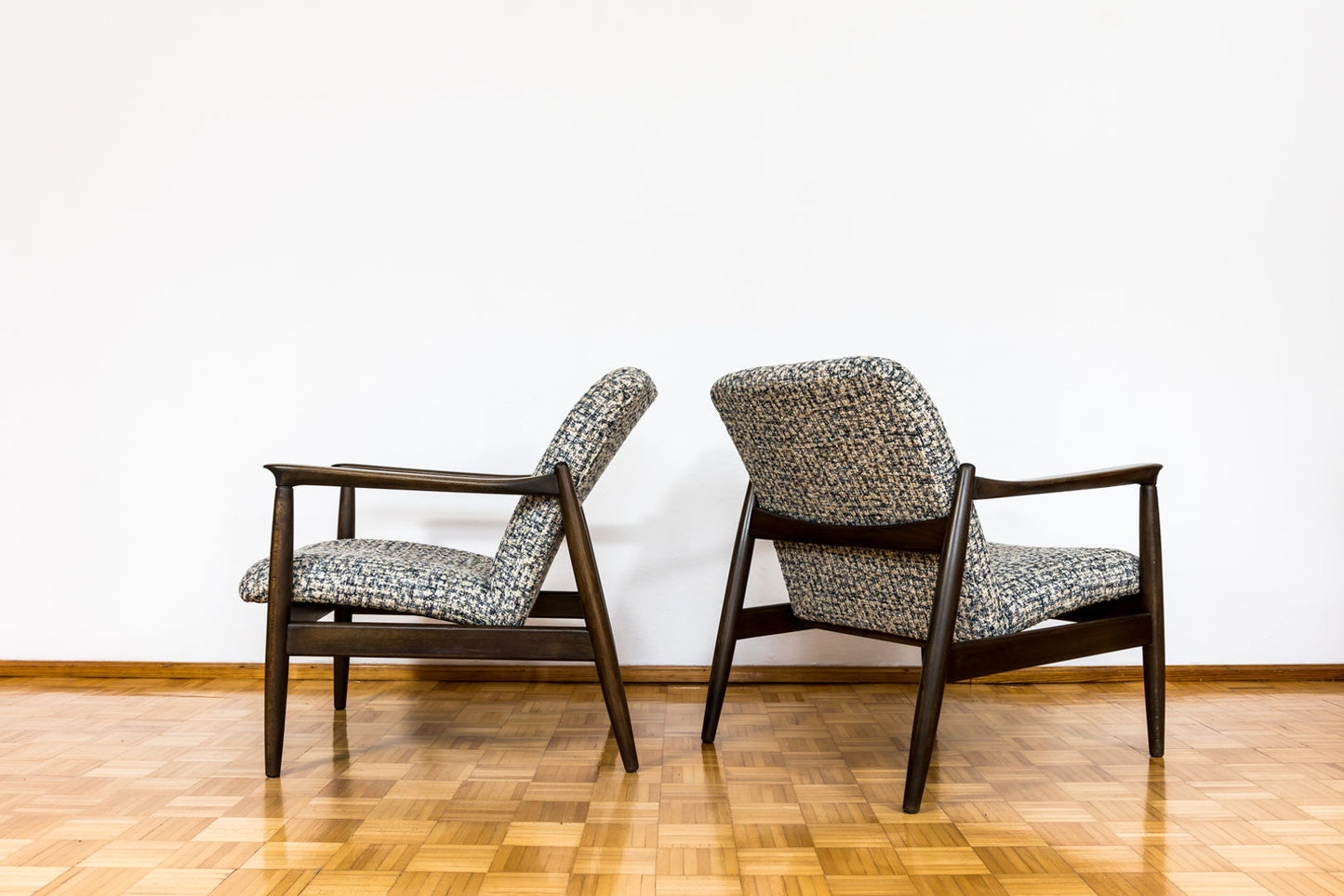 Pair Of Mid Century Armchairs By Edmund Homa, Europe, 1960's