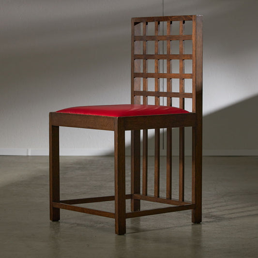 Chair Inspired by Charles Rennie Mackintosh (red)