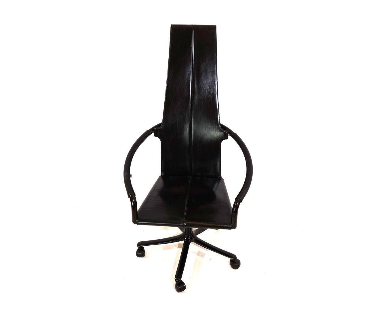 Cofemo Italy leather office chair 80s