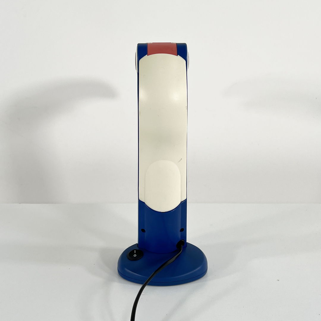 Blue/Pink Toucan Lamp by H.T. Huang for Huanglite, 1980s