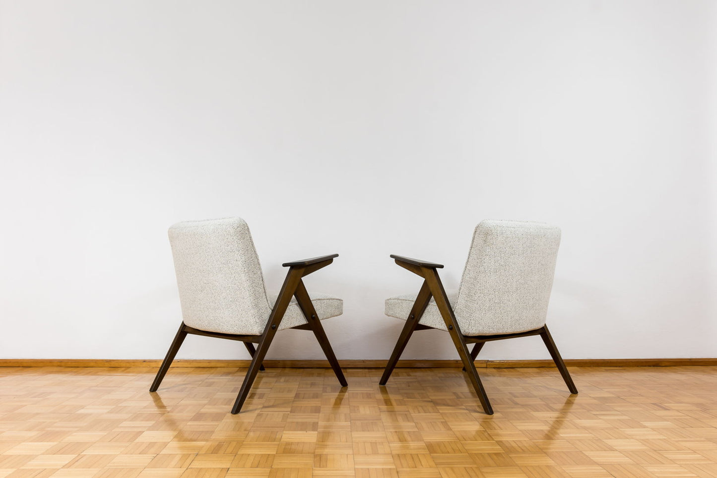 Set Of 4 Restored Mid Century "Bunny" Armchairs, Europe, 1970's