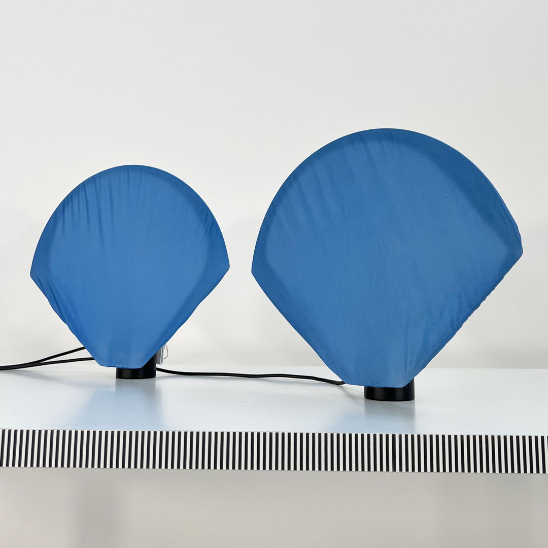 Pair of Fabric Table Lamps from Zilo G, 1980s