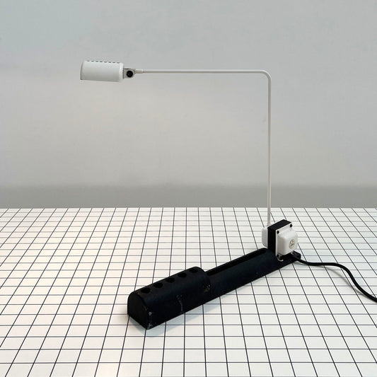 White Daphine Desk Lamp by Tommaso Cimini for Lumina, 1970s