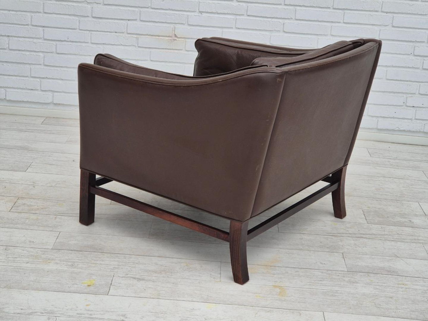 1970s, Danish design by Georg Thams for Grant Møbelfabrik, lounge chair, original condition.