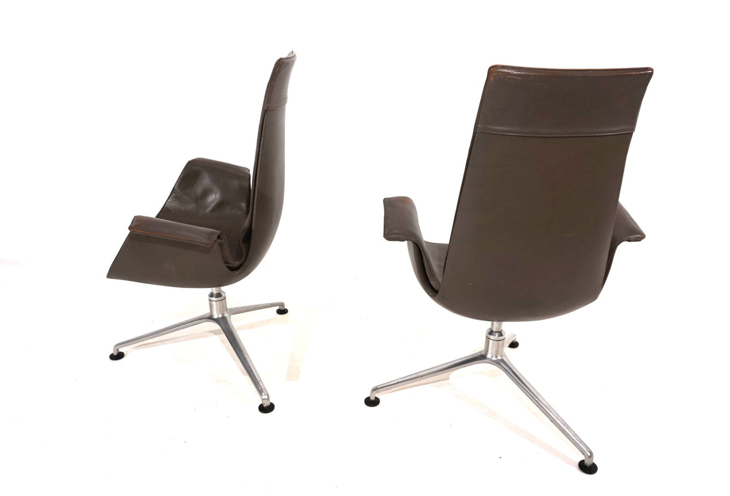 Set of 2 Kill International FK6725 leather chairs by Fabricius & Kastholm