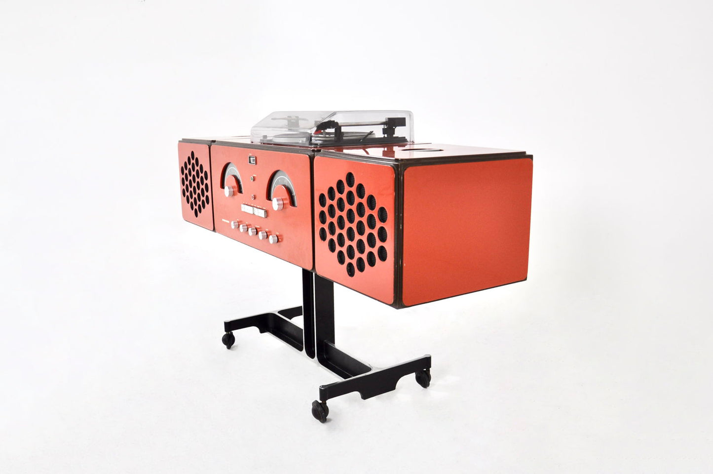 Orange Stereophonic RR-126 Radio by F.lli Castiglioni for Brionvega, 1960s