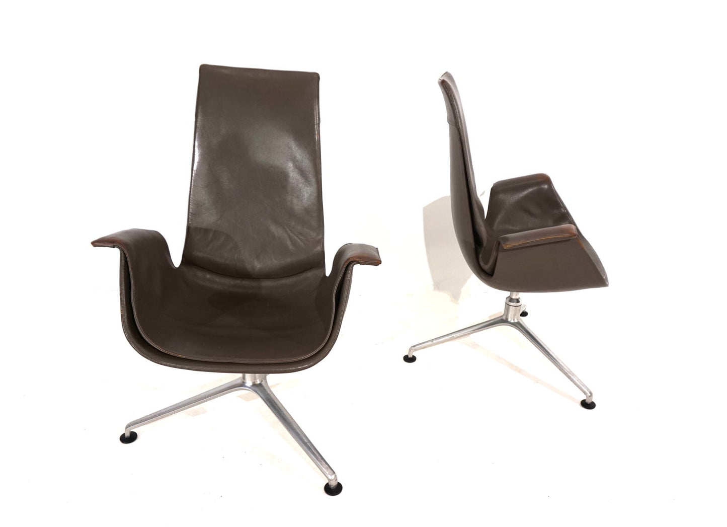 Set of 2 Kill International FK6725 leather chairs by Fabricius & Kastholm