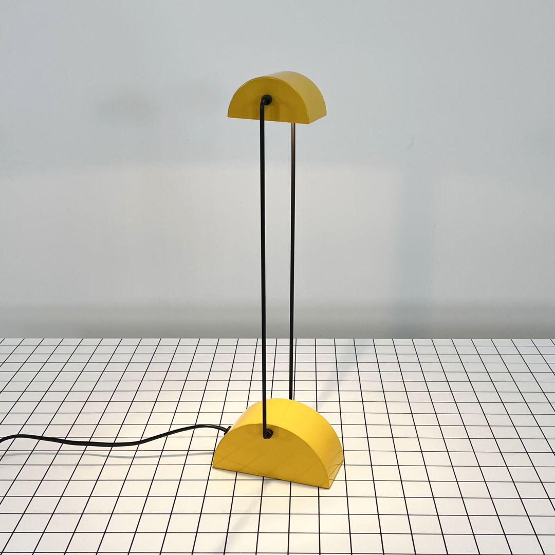 Adjustable Yellow Desk Lamp by Rossari E. Ass. for Bilumen, 1980s