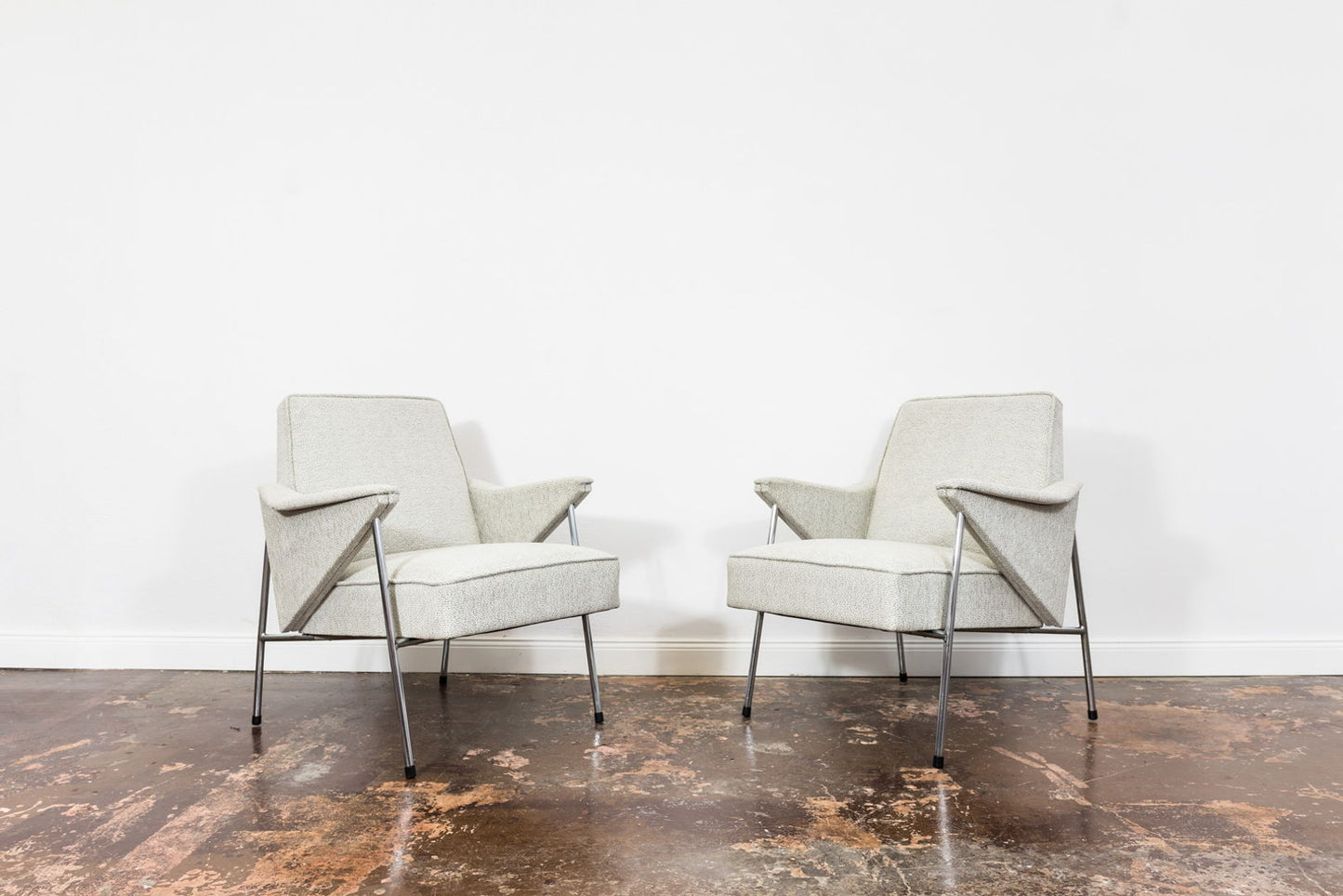 Pair of "Bat" armchairs by "Wchód", Europe, 1960's