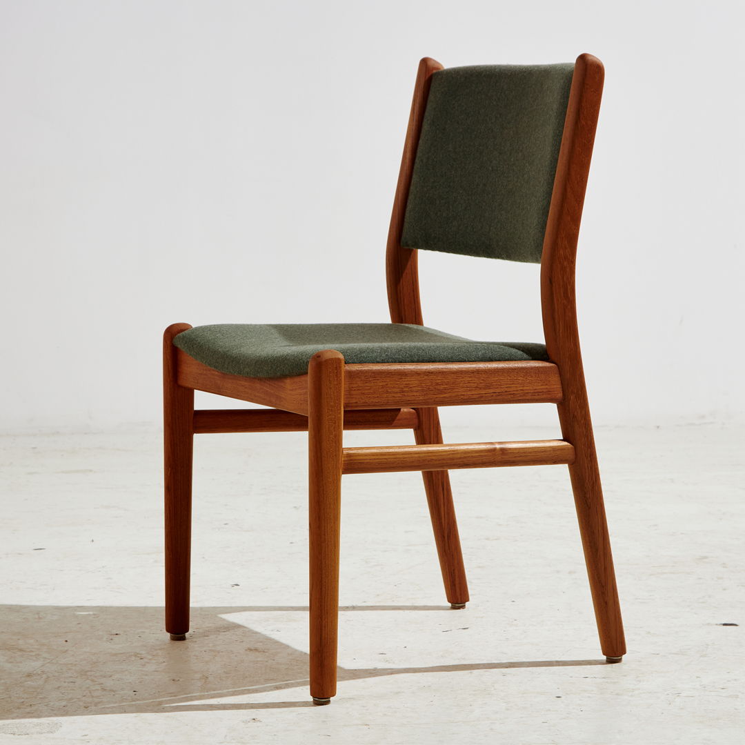 Restored teak dining chair