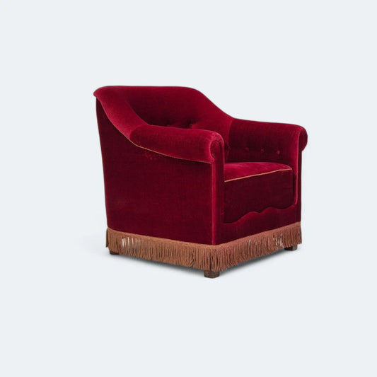 1960s, Danish chair, original very good condition, furniture velour.