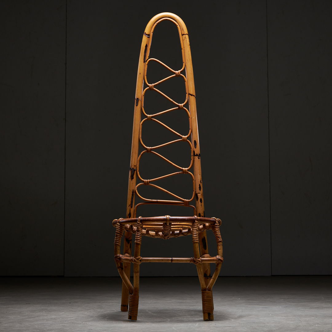 Bamboo High Back Chair